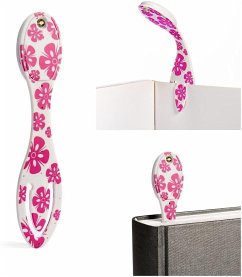 Flexilight LED Leselampe mit Clip - Pink Flowers von Bookchair